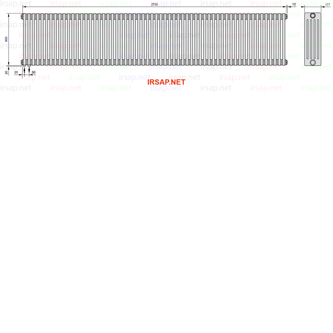 Радиатор IRSAP Tesi 50900/60 T18 CL 01